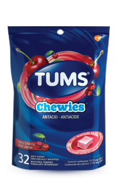 Bag of TUMS Chewies Very Cherry 32ct